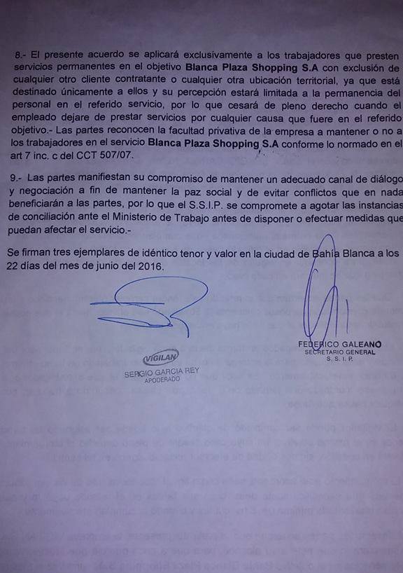 SSIP - Acuerdo con Vigilan en Bahía Blanca Plaza Shopping (2)