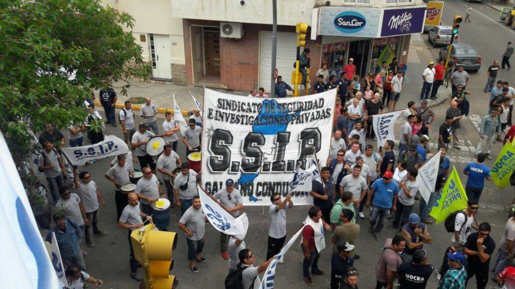 Movilización del SSIP junto a la CGT Regional Bahía Blanca SSIP