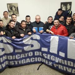 Asamblea en la sede del SSIP con los vigiladores de Prosegur S.A.