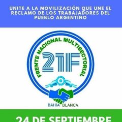 Convocatoria para el Lunes 24/09