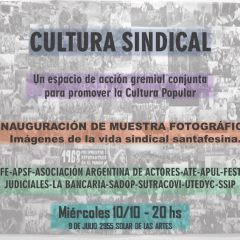 CULTURA SINDICAL, un espacio de acción gremial