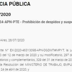 Prórroga en la prohibición de despidos y suspensiones