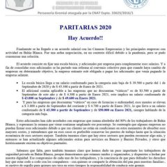 Paritarias 2020 – Hay acuerdo!