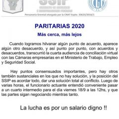 Paritarias 2020 – Más cerca, más lejos