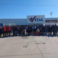 Movilización frente al supermercado VITAL