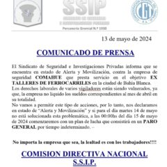 Estado de alerta y movilización contra la empresa Comahue S.A.