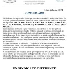 Movilización Contra Empresas de Seguridad en Santa Fe