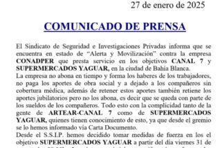 Estado de Alerta y Movilización contra CONADPER