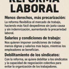 Le decimos NO a la reforma laboral