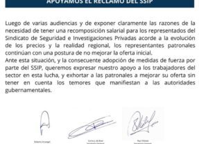 La CGT Regional Bahía Blanca expresó su apoyo al reclamo salarial del S.S.I.P.