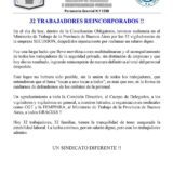 32 trabajadores reincorporados: el S.S.I.P. logró una victoria histórica