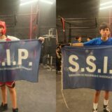 El SSIP acompañó a sus competidores en una exhibición de Kick Boxing