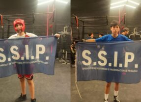 El SSIP acompañó a sus competidores en una exhibición de Kick Boxing