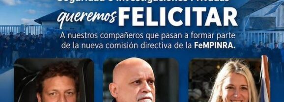 Felicitaciones a los compañeros que integran la nueva Comisión Directiva de FeMPINRA