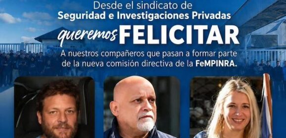 Felicitaciones a los compañeros que integran la nueva Comisión Directiva de FeMPINRA