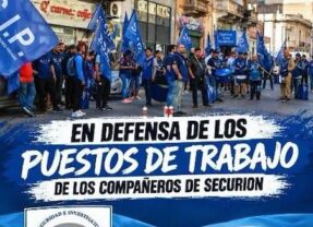 Nos movilizamos en defensa de los puestos de trabajo de los compañeros de Securion