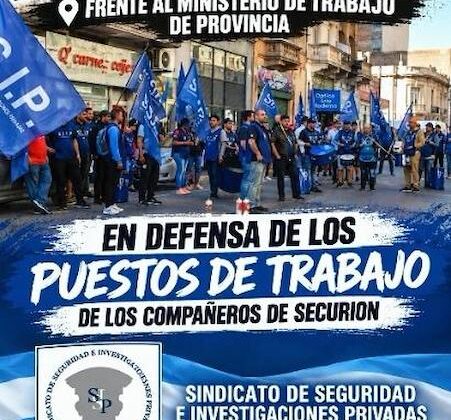 Nos movilizamos en defensa de los puestos de trabajo de los compañeros de Securion