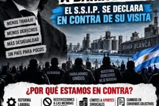 Expresamos nuestra posición ante la visita del presidente Milei a Bahía Blanca