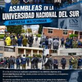 Realizamos asambleas en la Universidad Nacional del Sur con trabajadores de Watchman